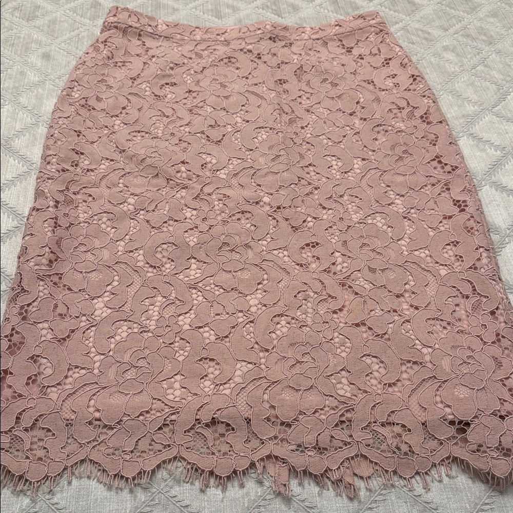 Rachel Parcell Lace Pencil Skirt - Blush